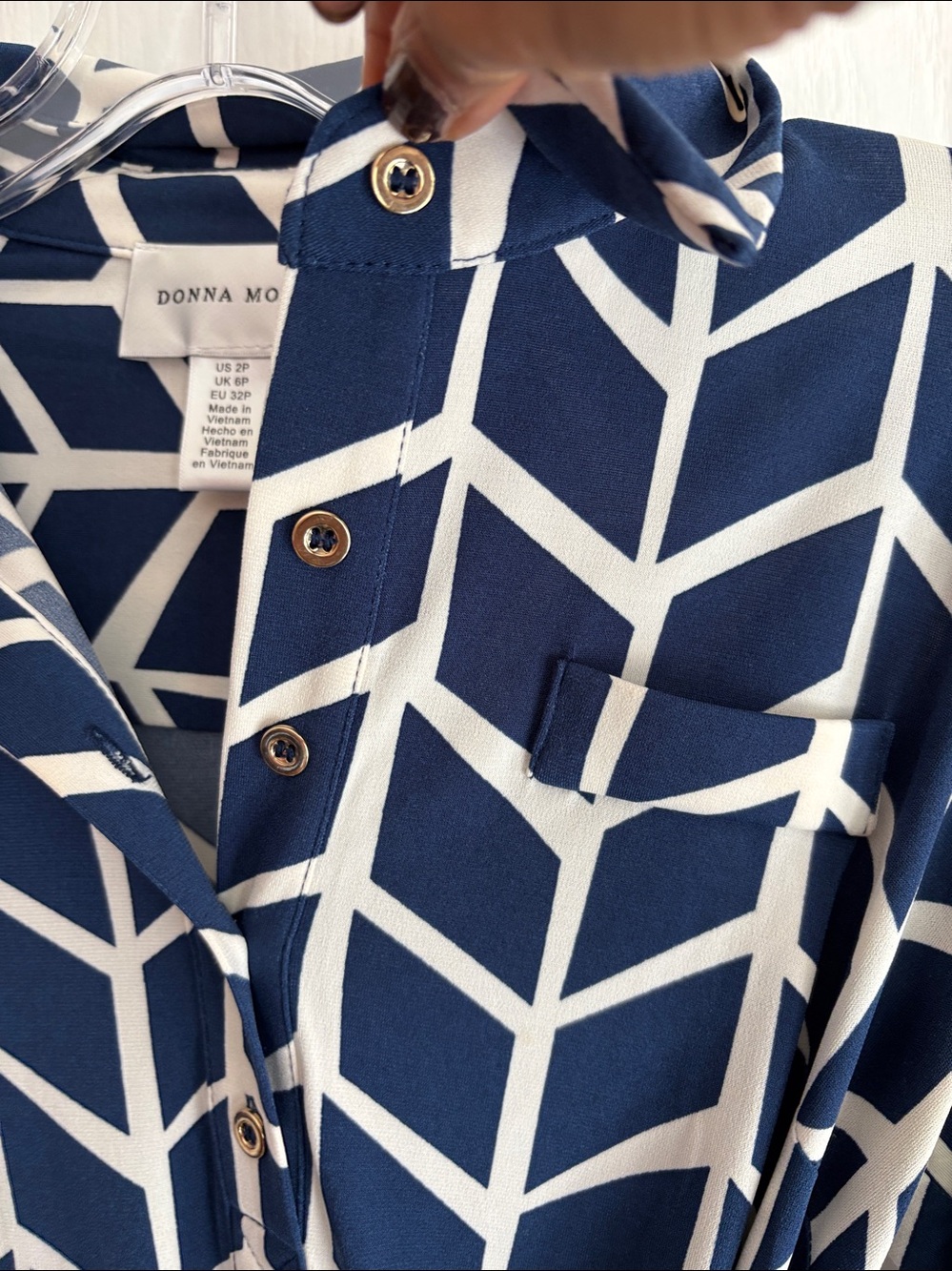 Donna Morgan NEARLY NEW EUC SELF TIE SHIRT DRESS 2 Petite office brunch touring - Picture 3 of 4